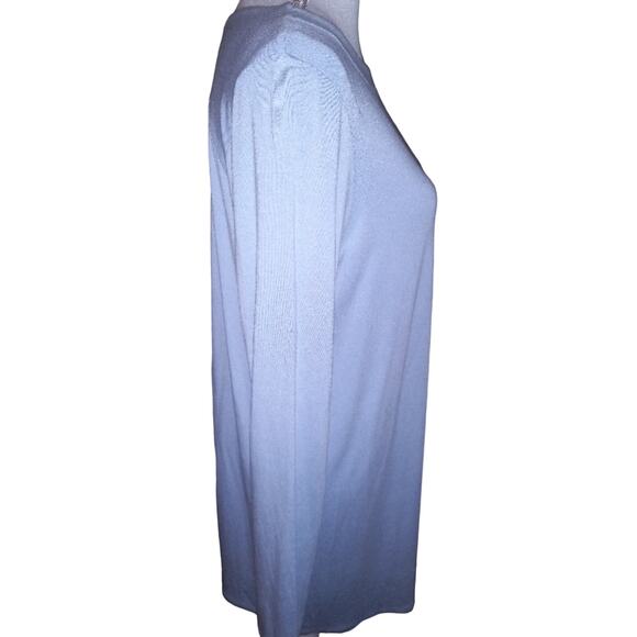 J. Jill Wearever Collection Tunic Dress Women's Size M - Baby blue Longsleeve - Picture 5 of 12